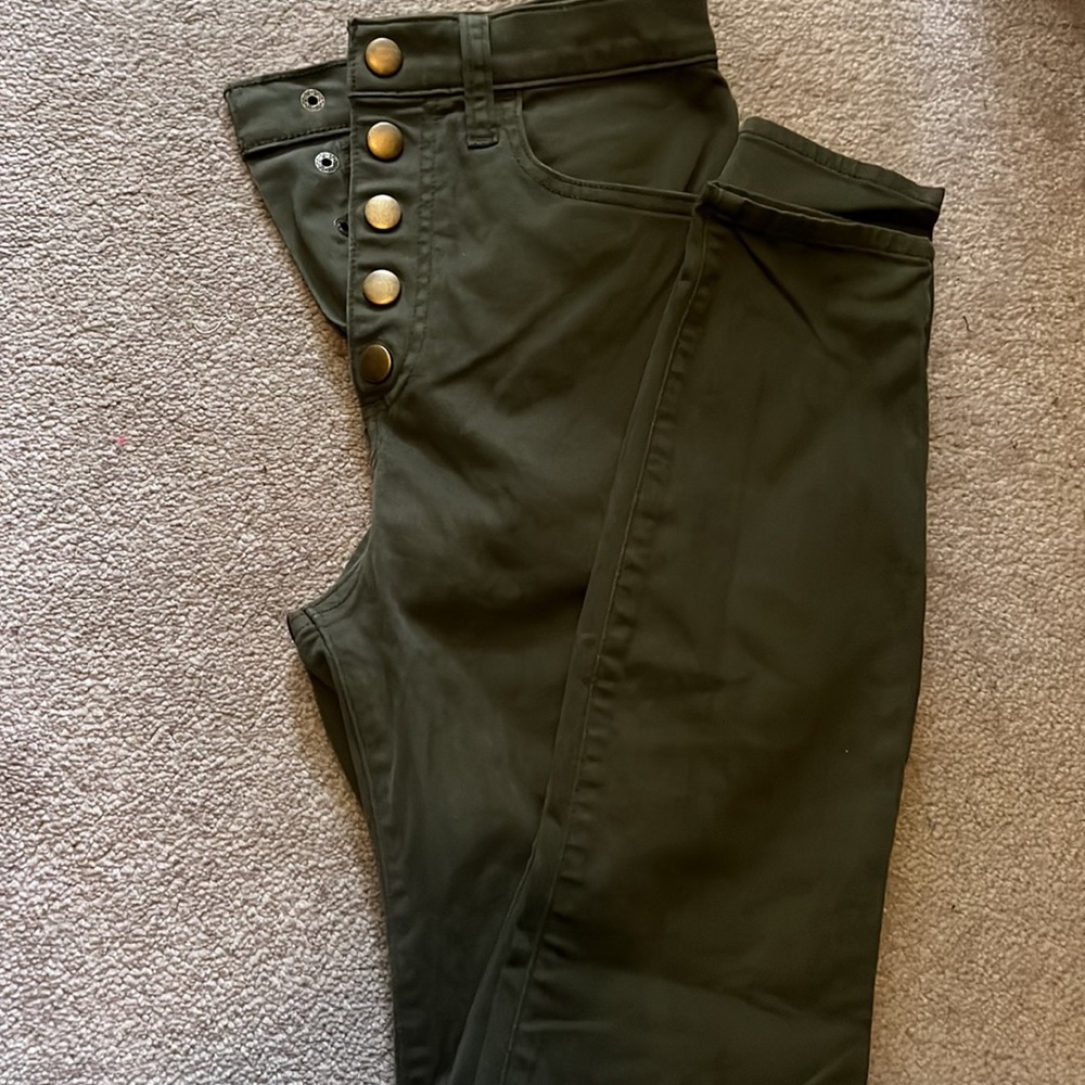 A&F Ultra High Rise Super Skinny Ankle Pants Size 26/2L